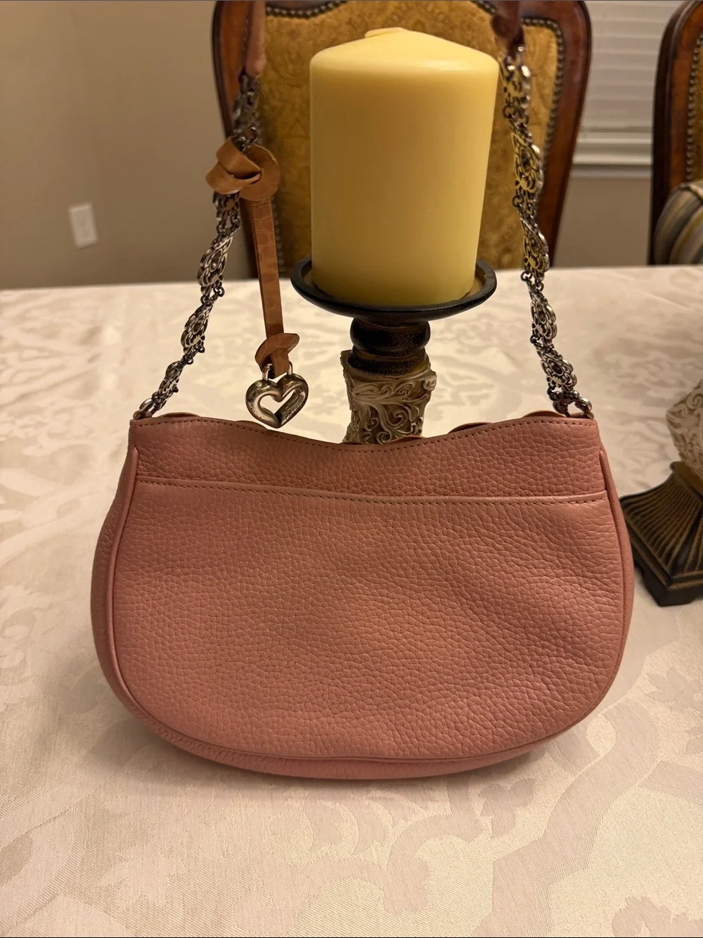 Brighton Rosalie Leather Soft Pink Floral Petal Shoulder Bag
